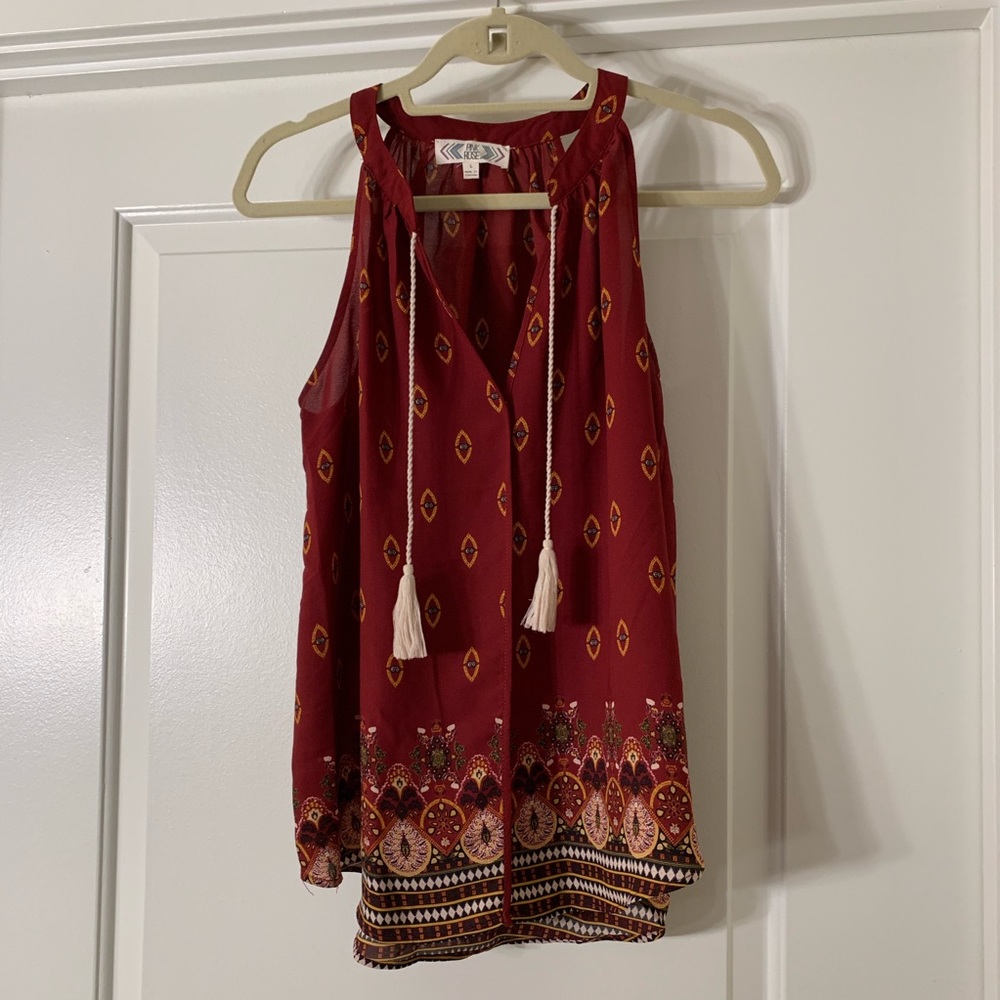 Pattern Tank Top